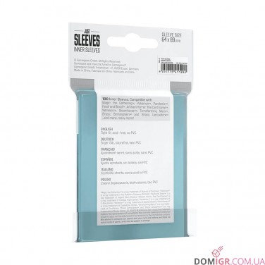 Купить Just Sleeves: Inner Sleeves 64x89 - Протекторы 100шт Just Sleeves: Inner Sleeves 64x89 - Протекторы 100шт