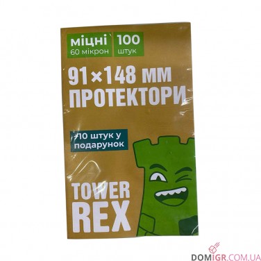 Купити Протектори TowerRex - 91х148 мм (Standart) Протектори TowerRex - 91х148 мм (Standart)