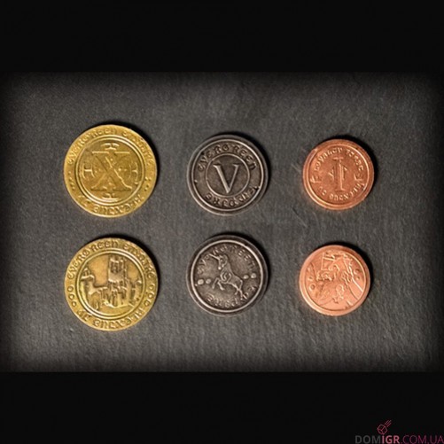 Medieval Metal Coins - Boardgame Upgrade Set