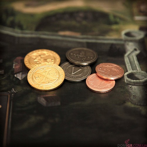Medieval Metal Coins - Boardgame Upgrade Set