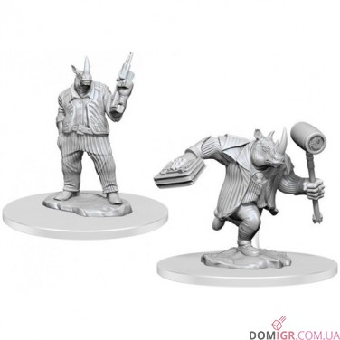 Купить Freelance Muscle & Rhox Pummeler - Magic the Gathering Miniatures - W6 Freelance Muscle & Rhox Pummeler - Magic the Gathering Miniatures - W6