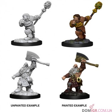 Купить Dwarf Fighter & Dwarf Cleric - Magic the Gathering Miniatures - W14 Dwarf Fighter & Dwarf Cleric - Magic the Gathering Miniatures - W14