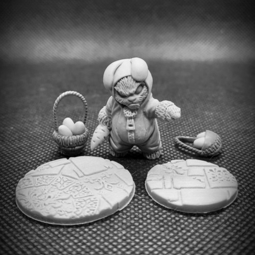 Cat Easter Bunny - Yggdrasil Miniatures
