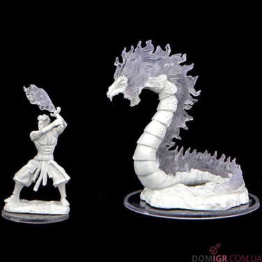 Ashari Firetamer and Inferno Serpent - Critical Role Miniatures - W2