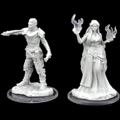 Turst Militia Swordsman and Lyrengorn Holy Priest - Critical Role Miniatures - W2