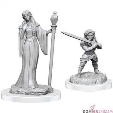 Купити Female Human Wizard & Halfling Holy Warrior - Critical Role Miniatures - W3 Female Human Wizard & Halfling Holy Warrior - Critical Role Miniatures - W3