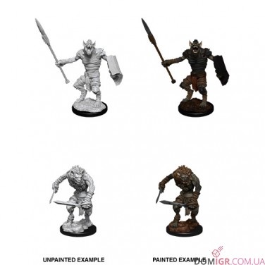 Gnoll & Gnoll Flesh Gnawer - D&D Nolzur's Marvelous Miniatures - W12