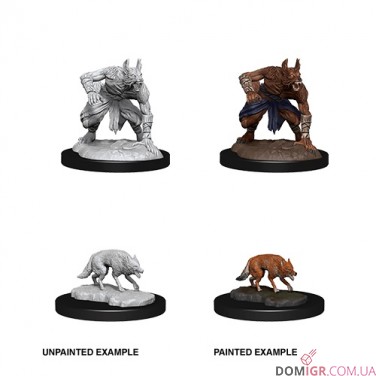 Купить Jackalwere & Jackal - D&D Nolzur's Marvelous Miniatures - W14 Jackalwere & Jackal - D&D Nolzur's Marvelous Miniatures - W14
