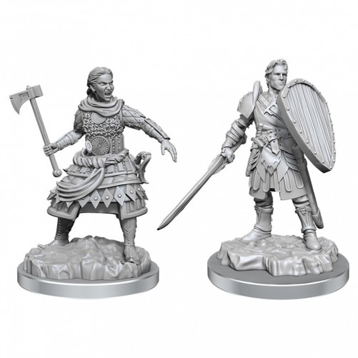 Human Fighters - D&D Nolzur's Marvelous Miniatures - W21