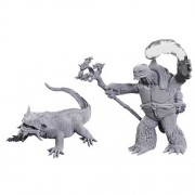 Tortle Druid and Wild Shape Giant Lizard - D&D Nolzur's Marvelous Miniatures - W24
