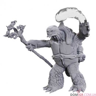 Tortle Druid and Wild Shape Giant Lizard - D&D Nolzur's Marvelous Miniatures - W24