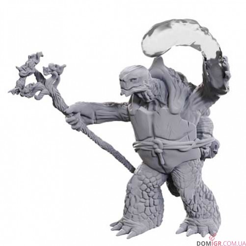 Tortle Druid and Wild Shape Giant Lizard - D&D Nolzur's Marvelous Miniatures - W24