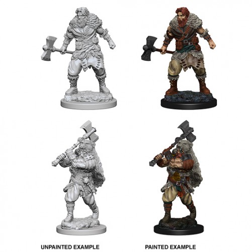 Human Male Barbarian - D&D Nolzur's Marvelous Miniatures - W1