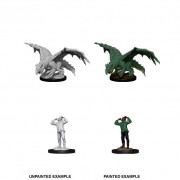 Green Dragon Wyrmling & Afflicted Elf - D&D Nolzur's Marvelous Miniatures - W11