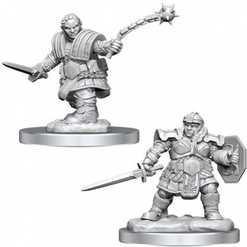 Female Dwarf Fighter - D&D Nolzur's Marvelous Miniatures - W16