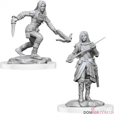 Female Half-Elf Rogues - D&D Nolzur's Marvelous Miniatures - W17