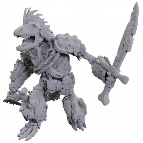 Lizardfolk Skeleton - D&D Nolzur's Marvelous Miniatures - W23