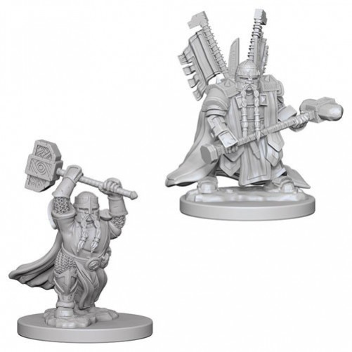 Male Dwarf Paladin - D&D Nolzur's Marvelous Miniatures - W4