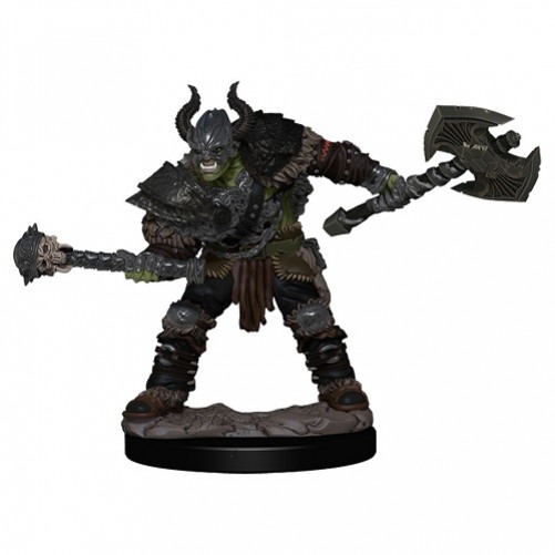 Male Half-Orc Barbarian - Pathfinder Battles: Premium Painted Figure