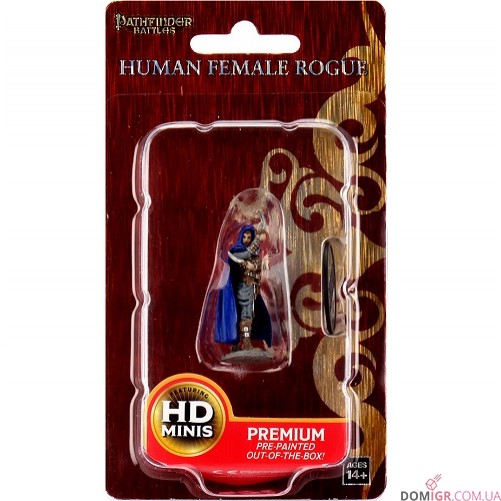 Female Human Rogue - Pathfinder Battles: Premium Painted Figure