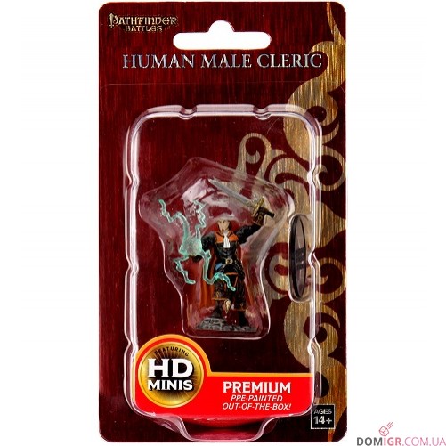 Male Human Cleric - Pathfinder Battles: Premium Painted Figure