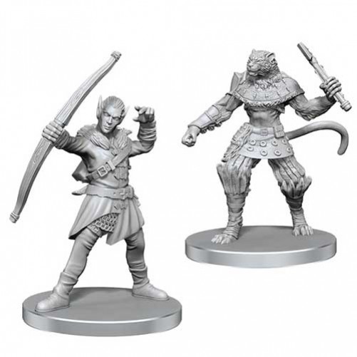 Elf Hunter and Catfolk Bandit - Pathfinder Deep Cuts - W26