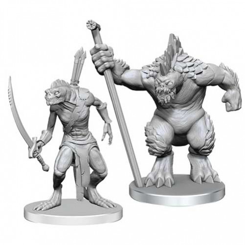 Xulgath Skirmisher and Stoneliege - Pathfinder Deep Cuts - W26