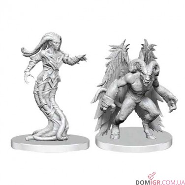 Gylou (Handmaiden Devil) and Ferrugon (Rust Devil) - Pathfinder Deep Cuts - W27
