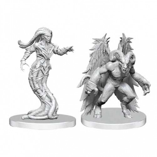 Gylou (Handmaiden Devil) and Ferrugon (Rust Devil) - Pathfinder Deep Cuts - W27