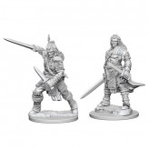 Male Human Fighter - Pathfinder Deep Cuts - W1 Купить Male Human Fighter - Pathfinder Deep Cuts - W1 (Wave 1 - Dungeons & Dragons Nolzur’s Marvelous Miniatures, Pathfinder Deep Cuts, Wizkids Deep Cuts)