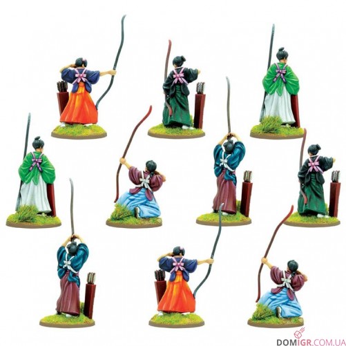 Warlords of Erehwon: Onna-bugeisha with longbows