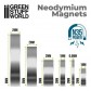 GSW - Neodymium Magnets 2x1mm - Set 50pcs (N35)