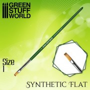 GREEN SERIES Flat Synthetic Brush Size 1 (2458)