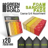 Foam Sanding Pads - Coarse Grit Assortment x20