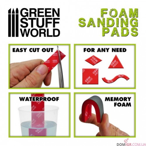 Foam Sanding Pads - Coarse Grit Assortment x20