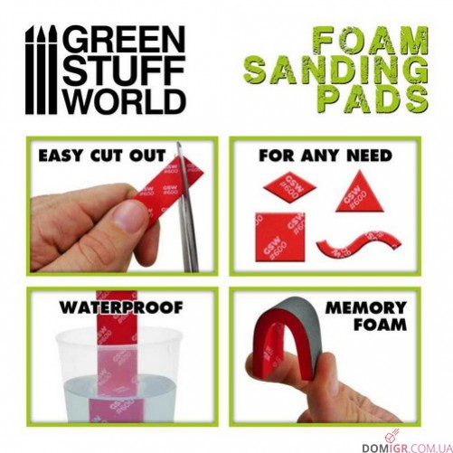 Foam Sanding Pads - Fine Grit Assortment x20