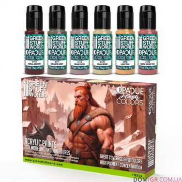 GSW - Opaque Flesh Colours Paint Set (12536)