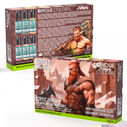 GSW - Opaque Flesh Colours Paint Set (12536)