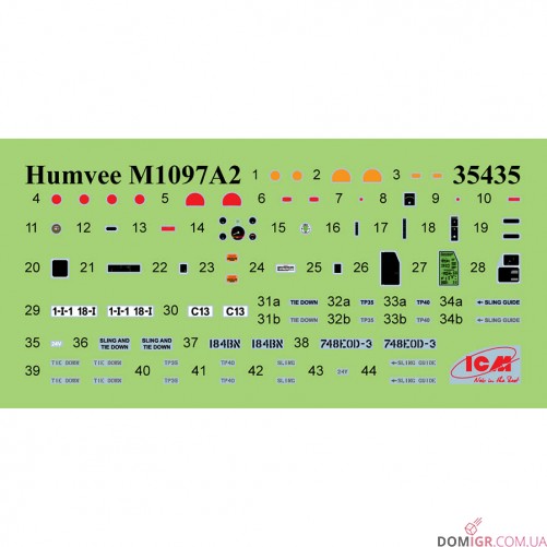 Модель Humvee M1097A2, транспортер вантажів 1:35