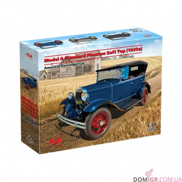 Модель Model A Standard Phaeton з м’яким верхом (1930-ті роки) 1:24