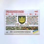 Набір декалей Нарукавні знаки і патчі особового складу та камуфляж військової техніки ЗСУ 1:35
