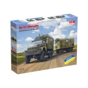 Модель ЗіЛ-131, вантажівка з причепом Збройних сил України 1:72