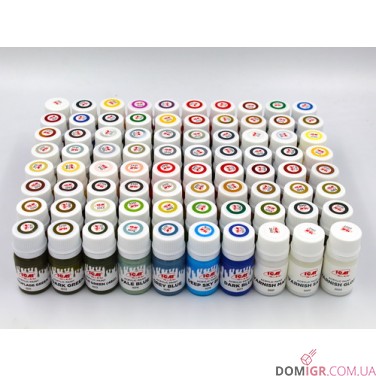 Acrylic Paint Set: 80 pcs (77 color + 3 varnishes)