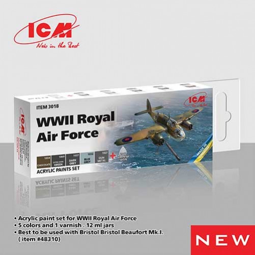 Royal Air Force (1939 -1943) Paint Set