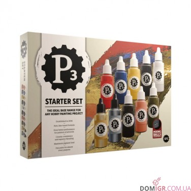 P3: Starter Set Dropper Bottle (10 paints)