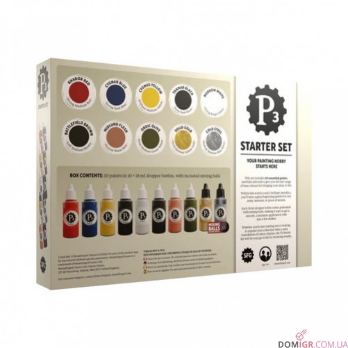 P3: Starter Set Dropper Bottle (10 paints)
