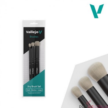 Vallejo Brushes - Dry Brush Set (B07990)