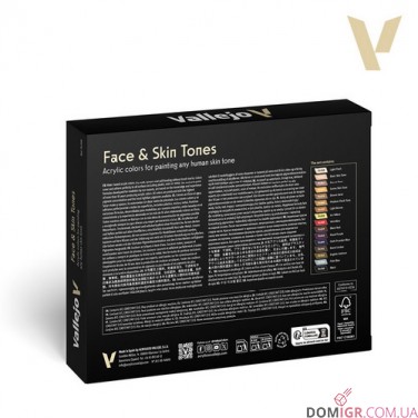 Model Color - Face & Skin Tones 16 colors set 18 ml (70258)