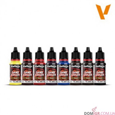Game Color - Wash 8 colors set 18 ml (72190)