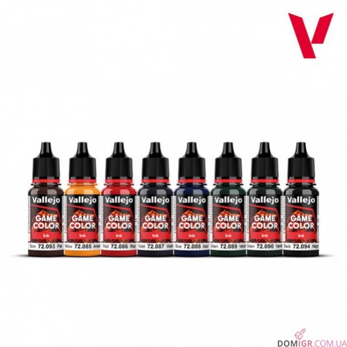 Game Color - Ink 8 colors set 18 ml (72296)
